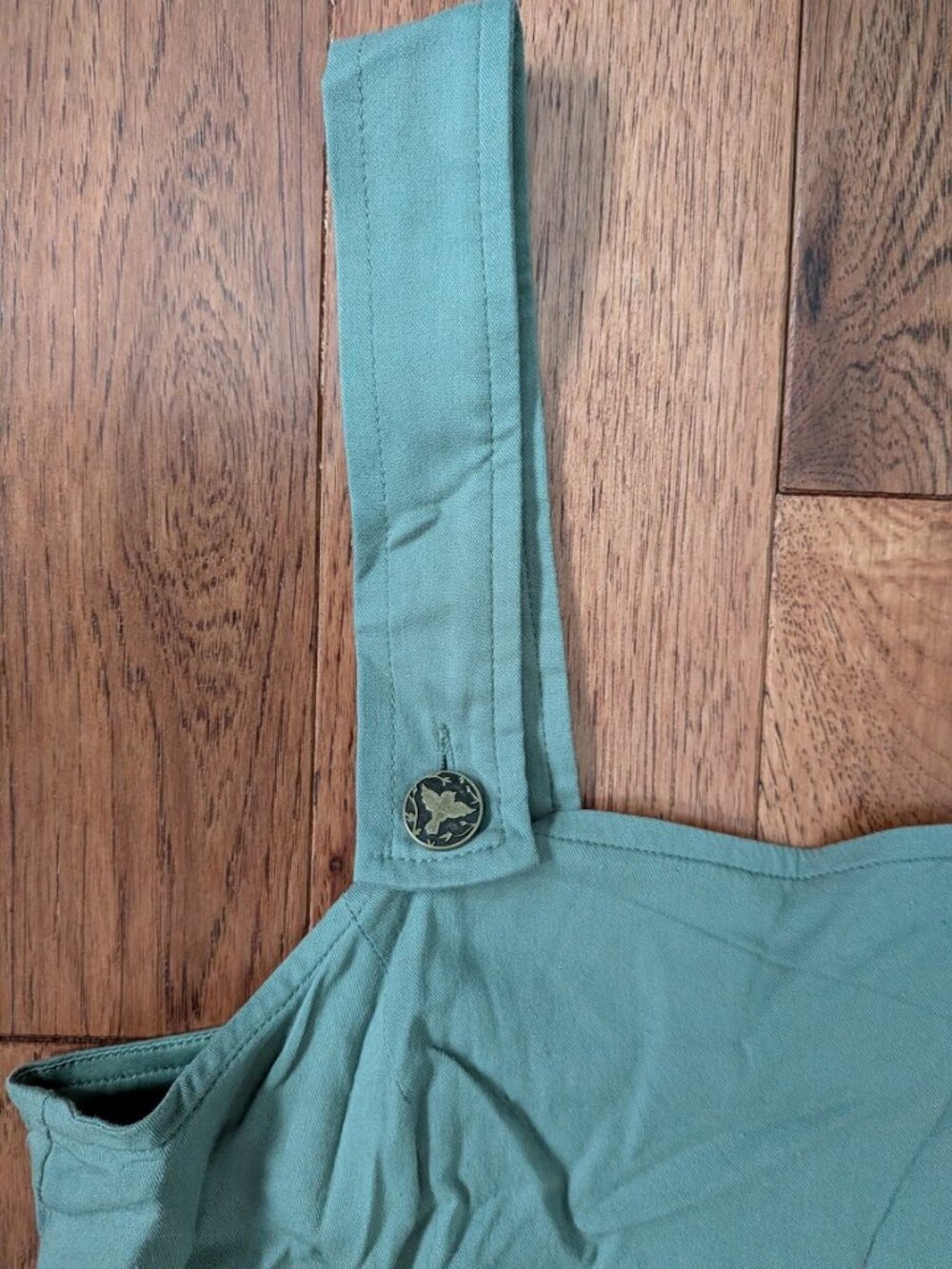Sage Green Over the Garden Wall Embroidered Lace-Up Dress - Picture 6 of 6